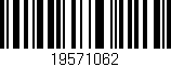 Código de barras (EAN, GTIN, SKU, ISBN): '19571062'