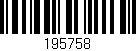 Código de barras (EAN, GTIN, SKU, ISBN): '195758'