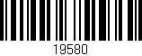 Código de barras (EAN, GTIN, SKU, ISBN): '19580'