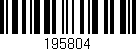 Código de barras (EAN, GTIN, SKU, ISBN): '195804'