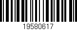 Código de barras (EAN, GTIN, SKU, ISBN): '19580617'