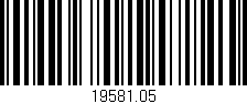 Código de barras (EAN, GTIN, SKU, ISBN): '19581.05'