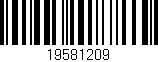 Código de barras (EAN, GTIN, SKU, ISBN): '19581209'