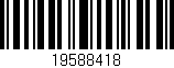 Código de barras (EAN, GTIN, SKU, ISBN): '19588418'