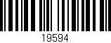 Código de barras (EAN, GTIN, SKU, ISBN): '19594'