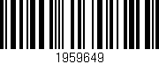 Código de barras (EAN, GTIN, SKU, ISBN): '1959649'