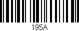 Código de barras (EAN, GTIN, SKU, ISBN): '195A'