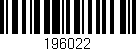 Código de barras (EAN, GTIN, SKU, ISBN): '196022'
