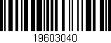 Código de barras (EAN, GTIN, SKU, ISBN): '19603040'