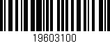 Código de barras (EAN, GTIN, SKU, ISBN): '19603100'