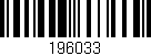 Código de barras (EAN, GTIN, SKU, ISBN): '196033'