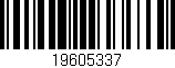 Código de barras (EAN, GTIN, SKU, ISBN): '19605337'