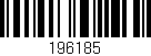 Código de barras (EAN, GTIN, SKU, ISBN): '196185'
