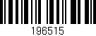 Código de barras (EAN, GTIN, SKU, ISBN): '196515'