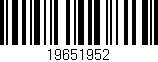 Código de barras (EAN, GTIN, SKU, ISBN): '19651952'