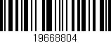 Código de barras (EAN, GTIN, SKU, ISBN): '19668804'
