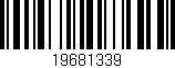 Código de barras (EAN, GTIN, SKU, ISBN): '19681339'