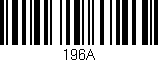 Código de barras (EAN, GTIN, SKU, ISBN): '196A'
