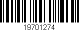 Código de barras (EAN, GTIN, SKU, ISBN): '19701274'