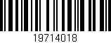 Código de barras (EAN, GTIN, SKU, ISBN): '19714018'