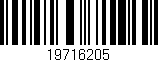 Código de barras (EAN, GTIN, SKU, ISBN): '19716205'