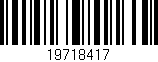 Código de barras (EAN, GTIN, SKU, ISBN): '19718417'