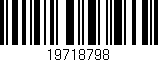 Código de barras (EAN, GTIN, SKU, ISBN): '19718798'