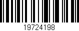Código de barras (EAN, GTIN, SKU, ISBN): '19724198'