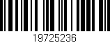 Código de barras (EAN, GTIN, SKU, ISBN): '19725236'