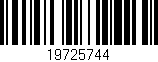 Código de barras (EAN, GTIN, SKU, ISBN): '19725744'