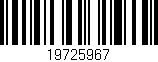 Código de barras (EAN, GTIN, SKU, ISBN): '19725967'