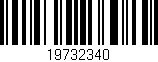 Código de barras (EAN, GTIN, SKU, ISBN): '19732340'