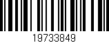 Código de barras (EAN, GTIN, SKU, ISBN): '19733849'