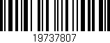 Código de barras (EAN, GTIN, SKU, ISBN): '19737807'