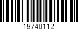 Código de barras (EAN, GTIN, SKU, ISBN): '19740112'
