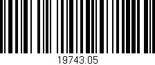 Código de barras (EAN, GTIN, SKU, ISBN): '19743.05'