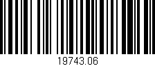 Código de barras (EAN, GTIN, SKU, ISBN): '19743.06'