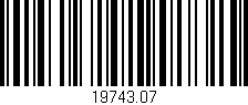 Código de barras (EAN, GTIN, SKU, ISBN): '19743.07'