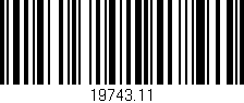Código de barras (EAN, GTIN, SKU, ISBN): '19743.11'