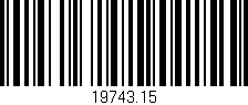 Código de barras (EAN, GTIN, SKU, ISBN): '19743.15'