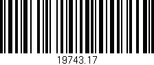 Código de barras (EAN, GTIN, SKU, ISBN): '19743.17'
