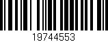 Código de barras (EAN, GTIN, SKU, ISBN): '19744553'