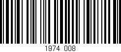 Código de barras (EAN, GTIN, SKU, ISBN): '1974/008'
