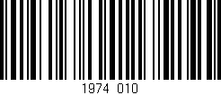 Código de barras (EAN, GTIN, SKU, ISBN): '1974/010'