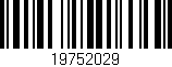 Código de barras (EAN, GTIN, SKU, ISBN): '19752029'