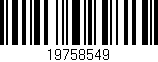 Código de barras (EAN, GTIN, SKU, ISBN): '19758549'