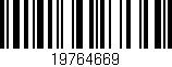 Código de barras (EAN, GTIN, SKU, ISBN): '19764669'