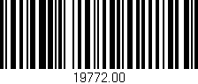 Código de barras (EAN, GTIN, SKU, ISBN): '19772.00'
