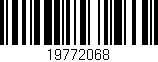 Código de barras (EAN, GTIN, SKU, ISBN): '19772068'