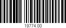 Código de barras (EAN, GTIN, SKU, ISBN): '19774.00'